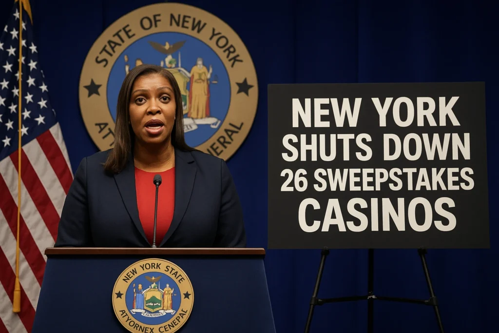New York Shuts Down 26 Sweepstakes Casinos, Raising Questions for Canada’s Gambling Landscape